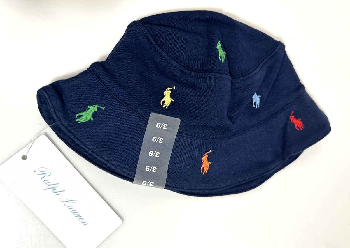 Ralph Lauren Polo Baby Bucket Hat Cap Interlock 3M/9M Baby