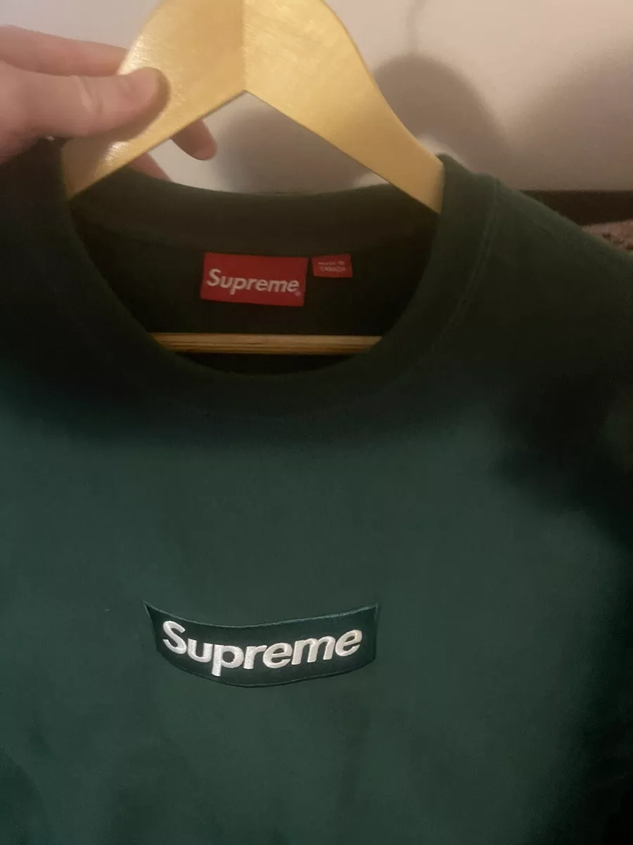 Supreme Box Logo Crewneck XL (FW18) Green