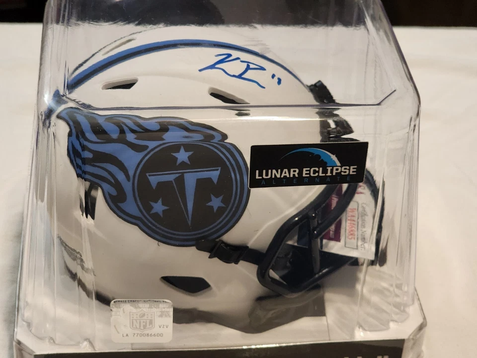 Kyle Phillips Signed TENNESSEE TITANS LUNAR ECLIPSE MINI HELMET - Image 4 of 4