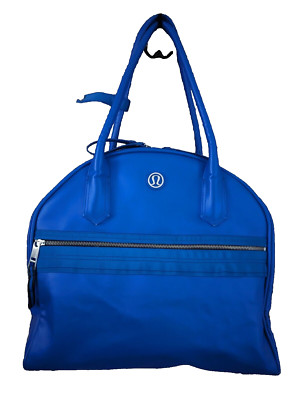 Lululemon Sweat Once A Day Bag Athletica Gym Yoga Laptop Overnight Bag Tote Blue