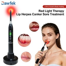 Portable Red  Infrared Light Therapy Wand fo Earache, Oral Ulcer LED Light