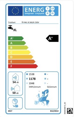 Vaillant aroSTOR plus VWL B 260/6 230V Warmwasser-Wärmepumpe 8000033203