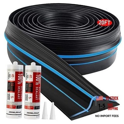 Jin&Bao 20ft Garage Door Threshold Seal - Blue with 2 Adhesives