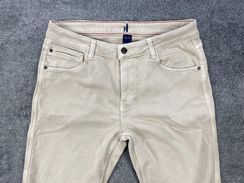 johnnie-O Pants Mens 33x34 Beige Quarry Terry 5-Pocket Stretch Chino JMPA1710 - Picture 2 of 19