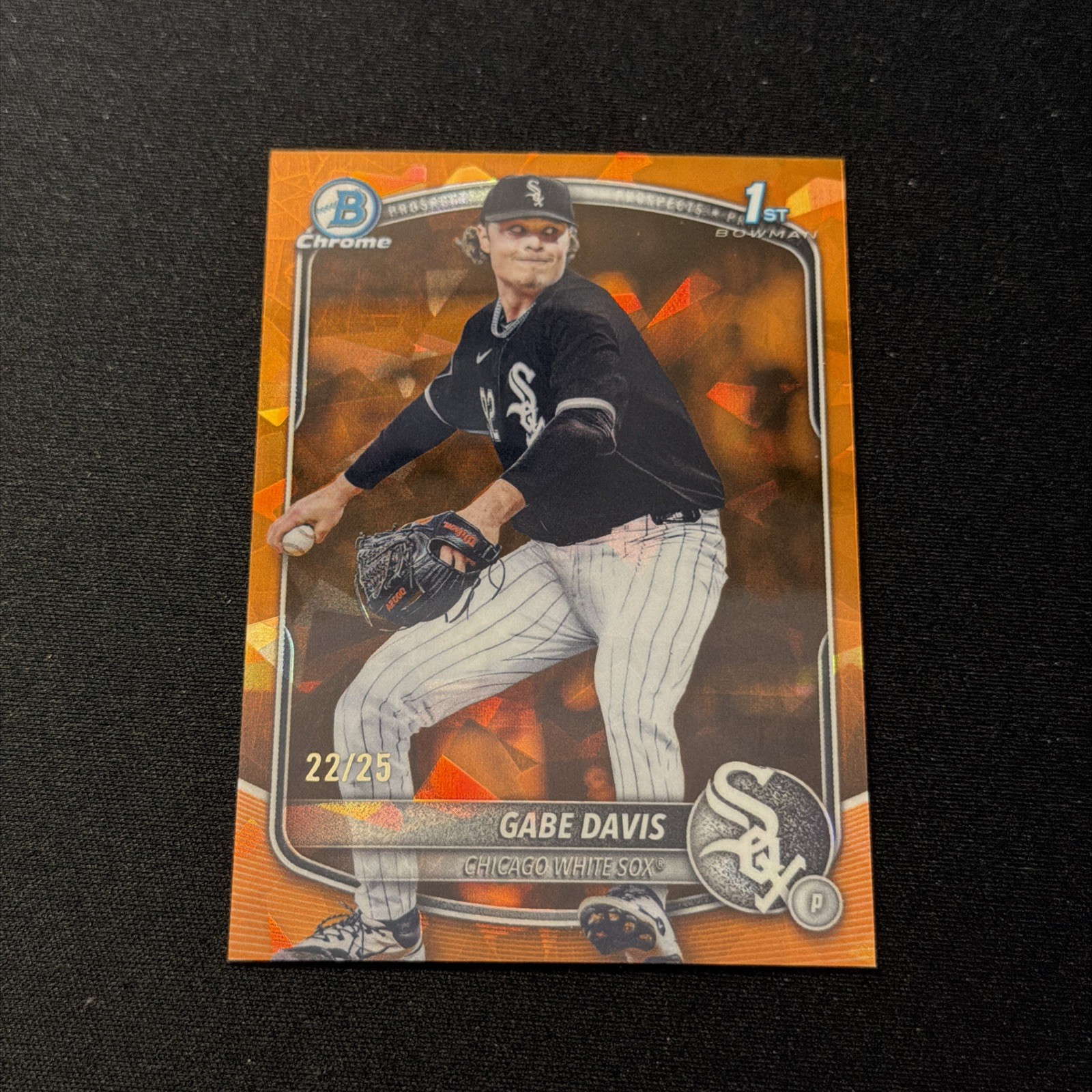 2025 Bowman Draft Chrome Sapphire 1st Gabe Davis Orange 22/25 #BDC-83 Mets