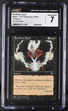 MTG Magic The Gathering Reckless Spite 1997 Tempest CGC 7