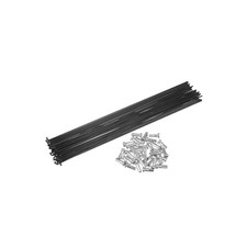 36pcs Bicycle Carbon Steel Spokes 14G Bike Spoke 295mm Length with Nipples fo...