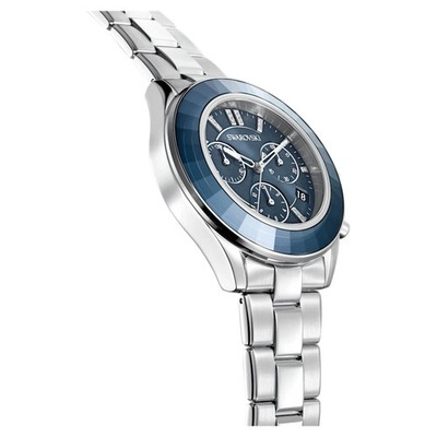 Swarovski 5610481 Octea Lux Sport Chronograph Blue Dial Silver