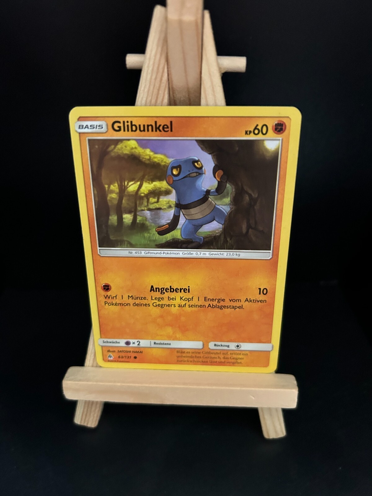 Croagunk 63/131 Pokemon Card TCG from Darkness of Light