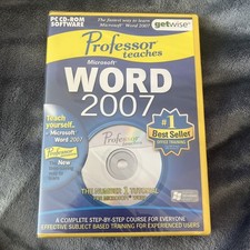 Professor Teaches Microsoft Word 2007 PC CD ROM Software New Sealed Getwise