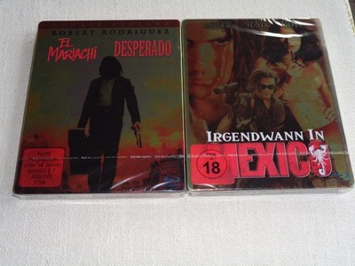 El Mariachi Trilogie - 2 x Steelbook - 3 Blu-Rays - Desperado - Mexico - Neu