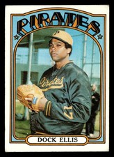 1972 Topps Dock Ellis #179 EX Pittsburgh Pirates