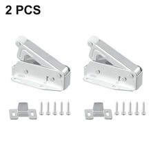 2pcs Cold Rolled Steel Door Spring Catch Attic Auto Latch Cupboard 50mmx15mm