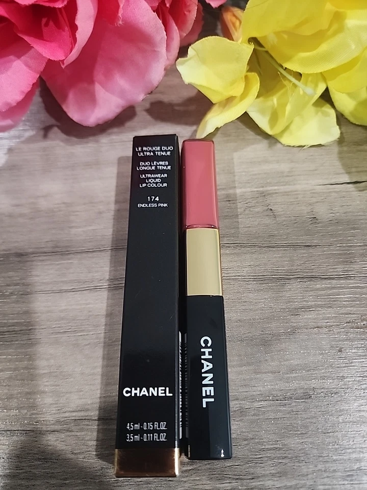 CHANEL LE ROUGE DUO COLOR #174 ROSA SIN FIN ULTRA TENUE LÁPIZ DE LABIOS LÍQUIDO Foto 2 de 4