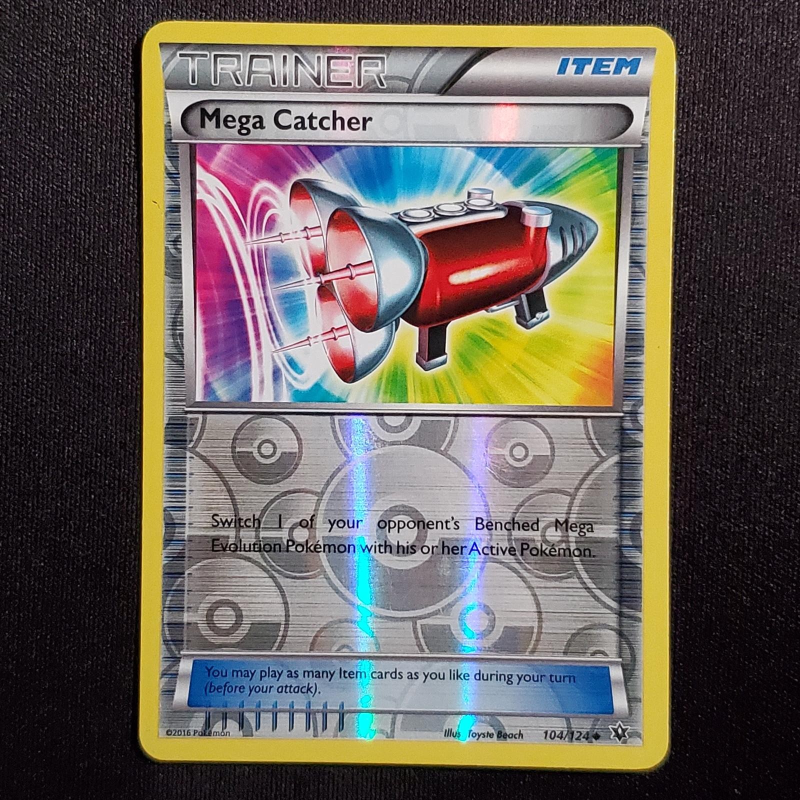 Mega Catcher 104/124 Reverse Holo Uncommon Fates Collide Pokemon MP