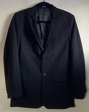 Chaps Boys Black Blazer Size 20 Black 2 Button Lined Classic Design Jacket