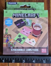 Minecraft Coasters Set Of (8) New Old-stock 
