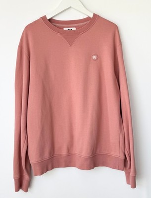 Wood Wood Herren Pullover Sweatshirt rosa Bio Baumwolle Gr. M Medium *sehr guter Zustand* 109£