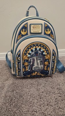 Stained Glass Loungefly Star Wars R2-D2 Mini Backpack 