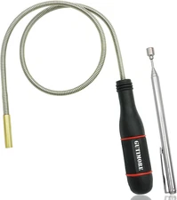 Flexible Magnetic Pickup Tool, 25" Long Bendable Magnet Snake, 2LB Capacity