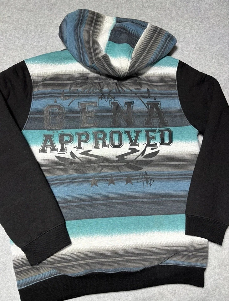 Juvenil XL John Cena Never Give Up WWE Pro Luchador Sudadera con Capucha Chaqueta Forrada de Vellón Foto 2 de 4