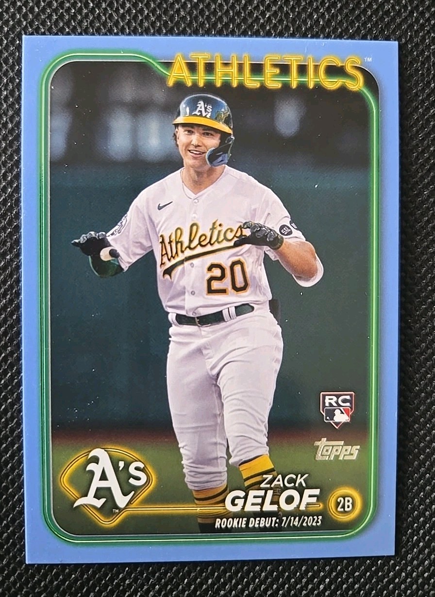 Zack Gelof 2024 Topps Update Series Father’s Day Powder Blue # 27/50 #US131