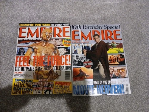 2 X Issues Empire Magazine  - Star Wars Covers, Apr 97, Jun 99