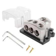 kksurty 3 Way Power Distribution Block Car Audio Splitter 0/2/4 Gauge 3