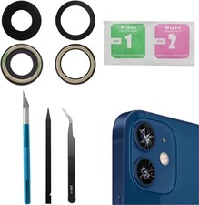 2pcs Set Sapphire Rear Back Camera Glass Lens Replacement for iPhone 12