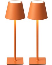 2 Pack Cordless Table Lamp,Portable LED Desk Lamp, 4000mAh Battery Operated, ...