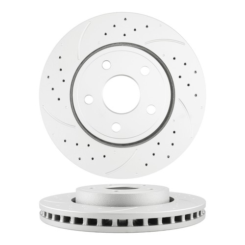 Front Rear Drilled Rotors Brake Pads for Dodge Durango 2011 2012-2020 V6 3.6L - Picture 12 of 15
