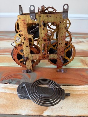Sessions Antique Clock Mechanism and Chime Coil Tambour