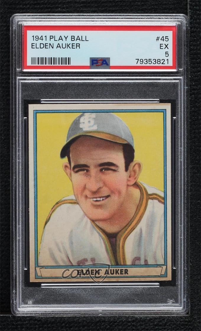 1941 Play Ball Elden Auker (© on Back) #45 PSA 5