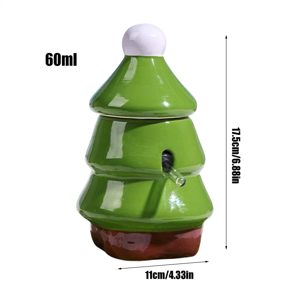 1x Alimentador de água para animais de estimação pequenos em forma de árvore hamster rato dispensador de água para animais de estimação - Imagem 4 de 4