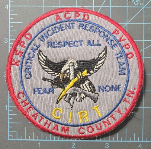 CHEATHAM COUNTY Tennessee TN Police CIRT Critical Incident Response Team PATCH