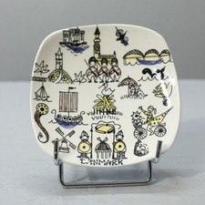 Inger Waage, Denmark, decorative plate, Scandinavian design, 1960s