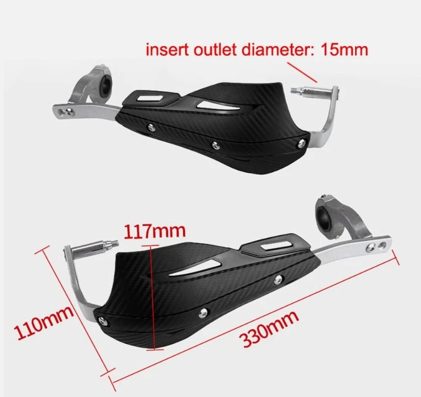 Handlebar Handguards Hand Guard Protector For CRF250 L/F/R/RX CRF450 L/RX/X/R/RL - Image 3 of 4