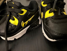 Nike Toddler Athletic Sneaker Black/Yellow Lace Up US 2C DD0124-001