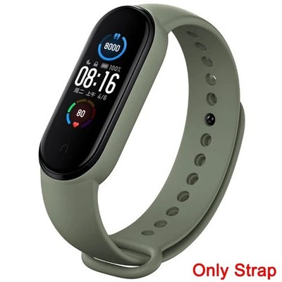 Silicone replacement wristband for Xiaomi Mi Band 5 6 7 fitness tracker smartwat