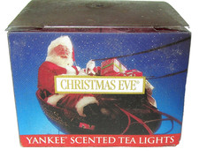 Yankee Candle Retired "CHRISTMAS EVE" Box of 12 Scented Tea Lights RARE NEW