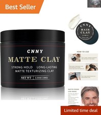 Firm Hold Hair Clay 3.53 oz for Fine Hair - Natural Finish, Easy Application