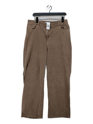 Gerard Darel Damen Hose UK 18 hellbraun Baumwolle mit Polyester, Elasthan Chino