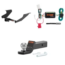 CURT Trailer Hitch Package 2in Receiver, Wiring Harness, 45134 Ball Mount 13147