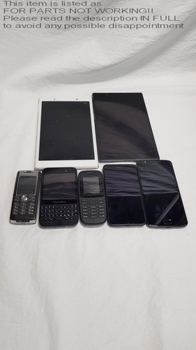 FOR PARTS! Job Lot 7x Assorted Mobile Phones, Smart Phones, Tablets