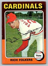 1975 Topps Baseball #98 Rith Folkers Cardinals