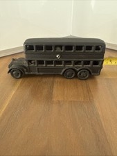 Antique Cast Iron Double Decker Bus Motor Coach 1920 s gtub1