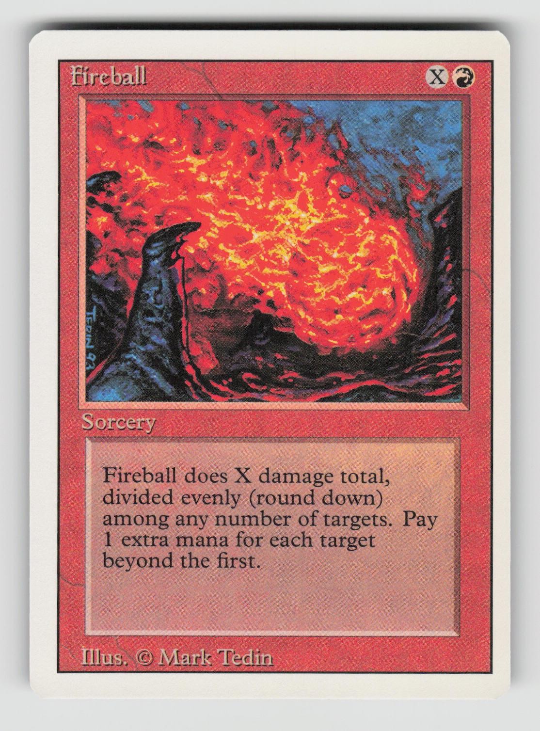 Fireball Common Revised Edition Magic: The Gathering Near Mint
