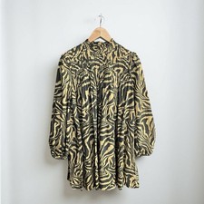Ganni Mini Dress Animal Print Size 38 GUC