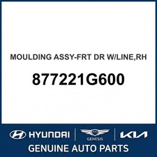 2006-2011 Kia Rio Moulding Assembly-frt Dr Wline Oem New 877221g600