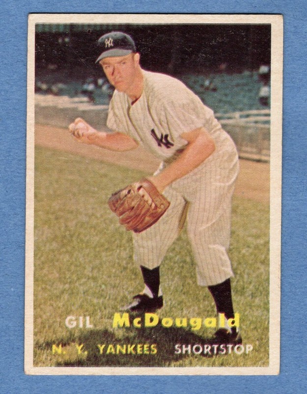 1957 Topps Baseball Card # 200 Gil McDougald - New York Yankees - Gil McDougald